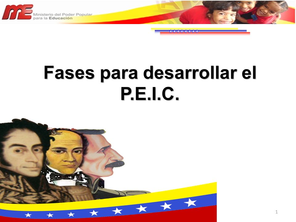 Fases para desarrollar el P.E.I.C.