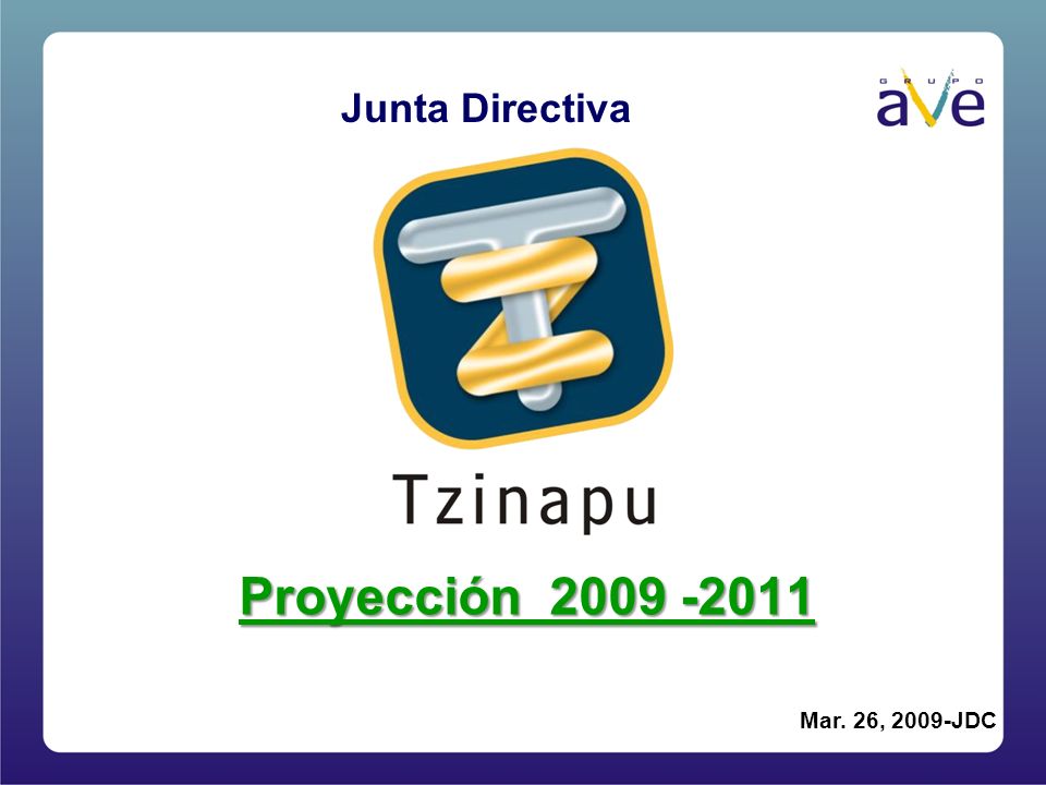 Junta Directiva Proyección Mar. 26, 2009-JDC