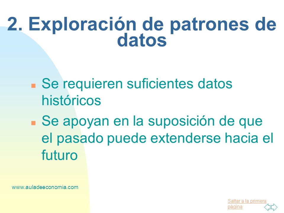 2. Exploración de patrones de datos