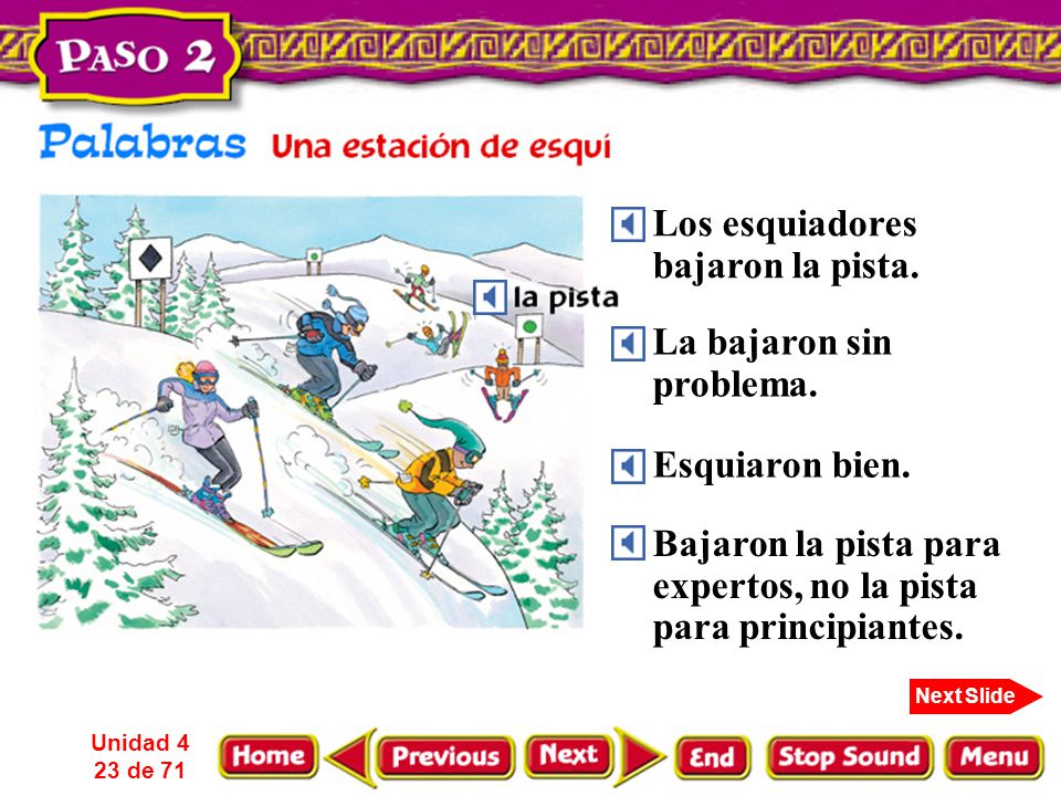 Bajaron la pista para expertos, no la pista para principiantes.