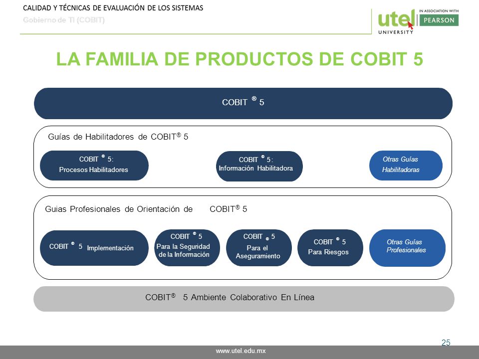 LA FAMILIA DE PRODUCTOS DE COBIT 5