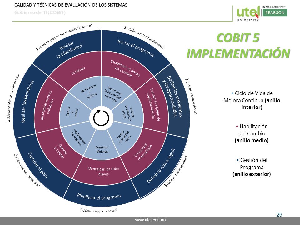 Iniciar el programa Sostener. Monitorear y evaluar. Revisar la Efectividad. Establecer el deseo de cambiar.