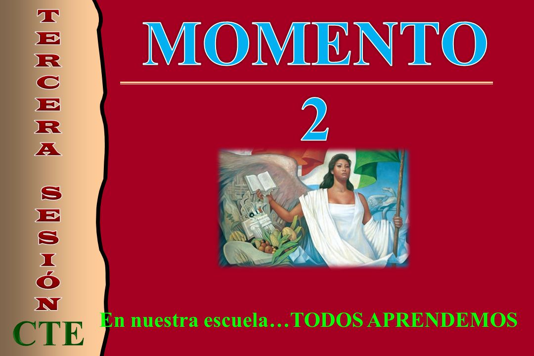 T E R C A S I Ó N MOMENTO 2 En nuestra escuela…TODOS APRENDEMOS CTE