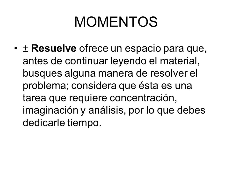 MOMENTOS