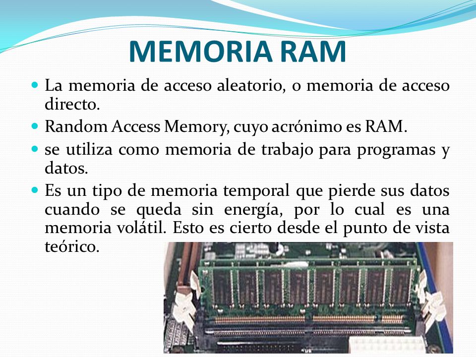 MEMORIA RAM Y ROM. - ppt video online descargar