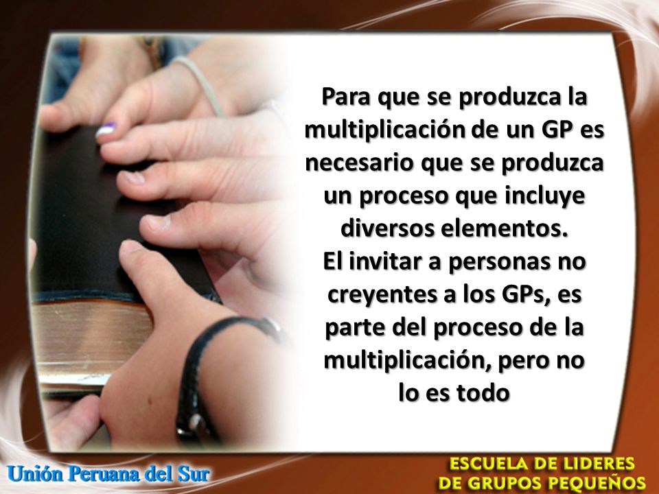 Para que se produzca la multiplicación de un GP es necesario que se produzca un proceso que incluye diversos elementos.