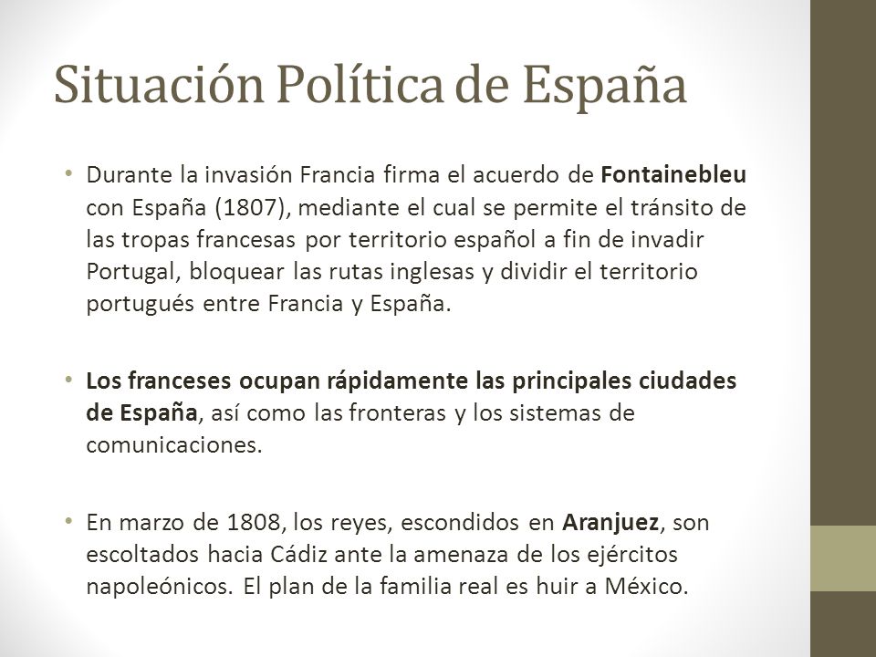Situación Política de España
