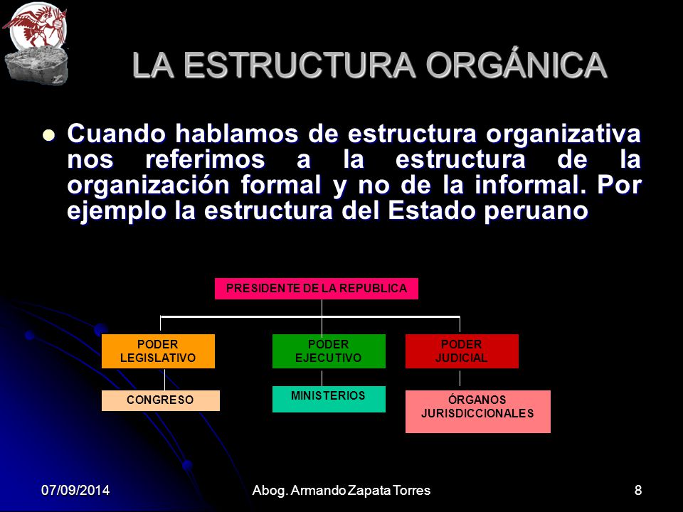 LA ESTRUCTURA ORGÁNICA
