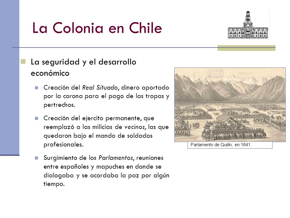 La Colonia en Chile La seguridad y el desarrollo económico