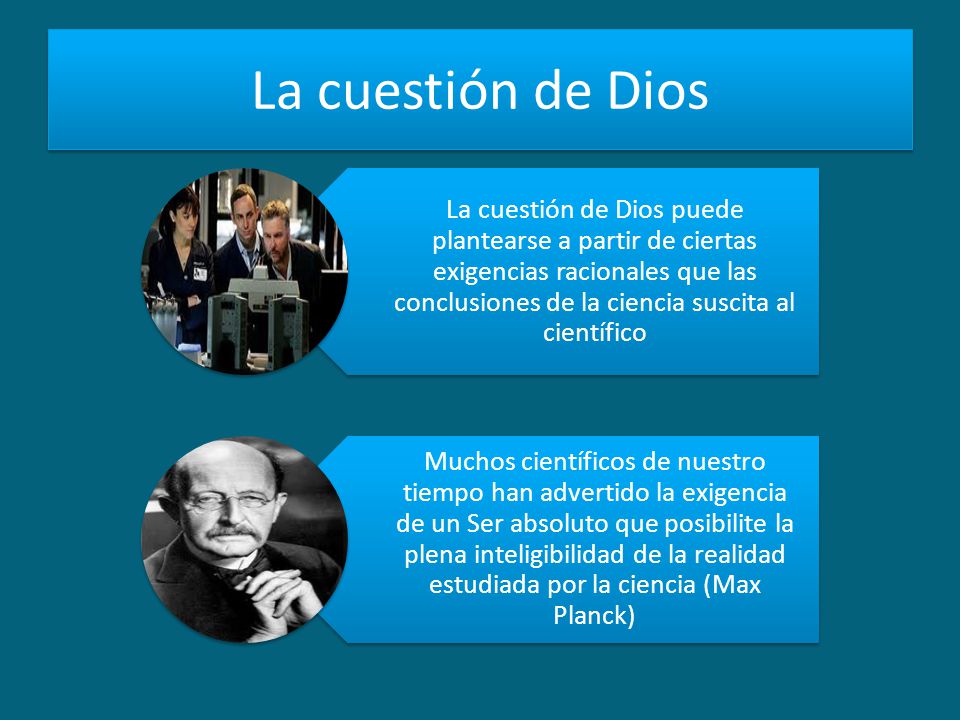 La cuestión de Dios