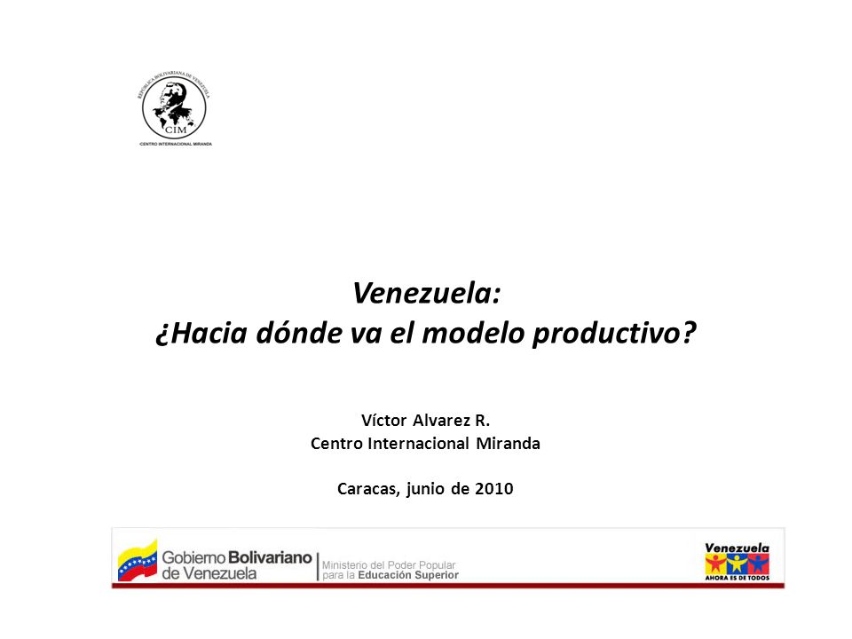 ¿Hacia dónde va el modelo productivo Centro Internacional Miranda