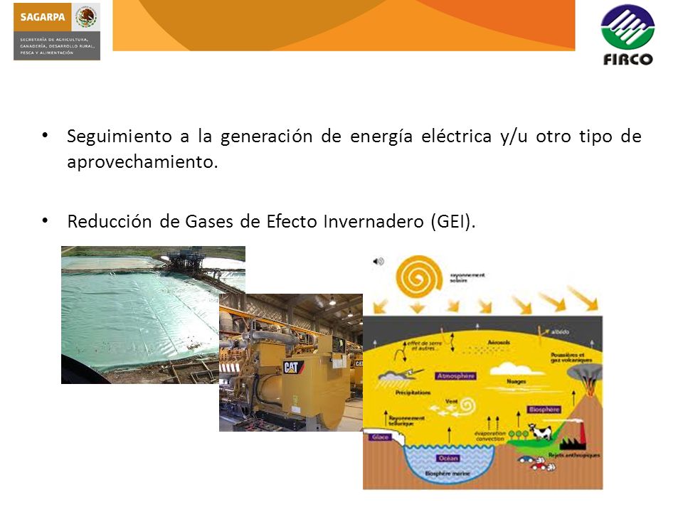 Seguimiento a la generación de energía eléctrica y/u otro tipo de aprovechamiento.