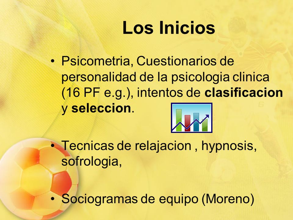 Los Inicios Psicometria, Cuestionarios de personalidad de la psicologia clinica (16 PF e.g.), intentos de clasificacion y seleccion.