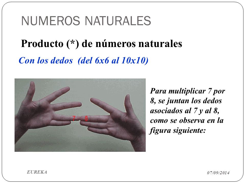 NUMEROS NATURALES Producto (*) de números naturales