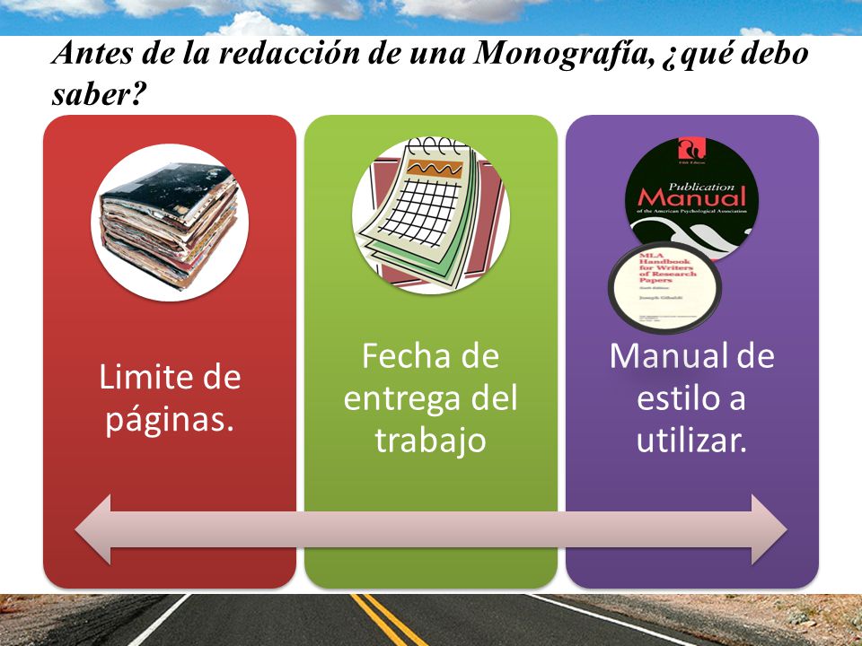 Antes de la redacción de una Monografía, ¿qué debo saber