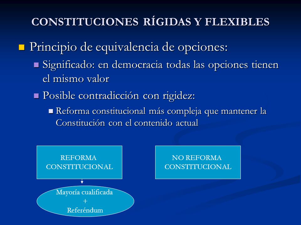 CONSTITUCIONES RÍGIDAS Y FLEXIBLES