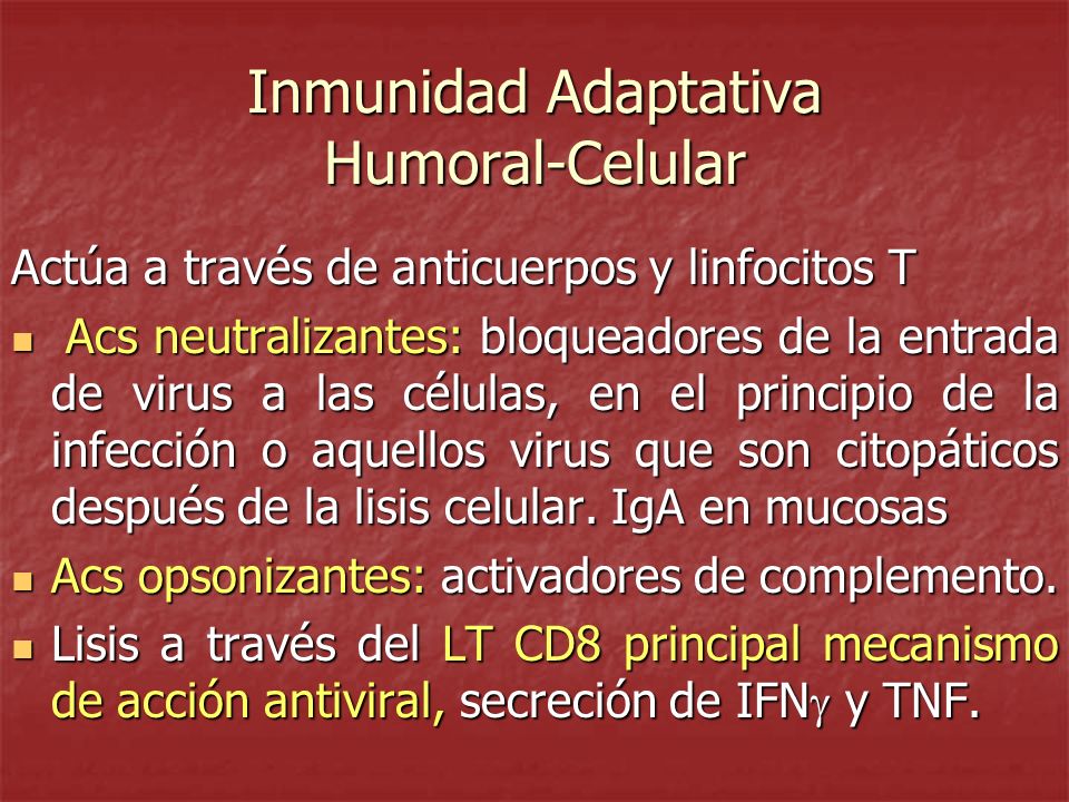Inmunidad Adaptativa Humoral-Celular