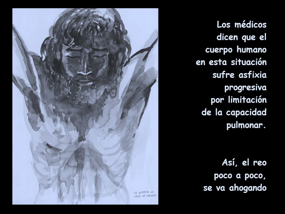 Los médicos dicen que el. cuerpo humano. en esta situación. sufre asfixia. progresiva. por limitación.