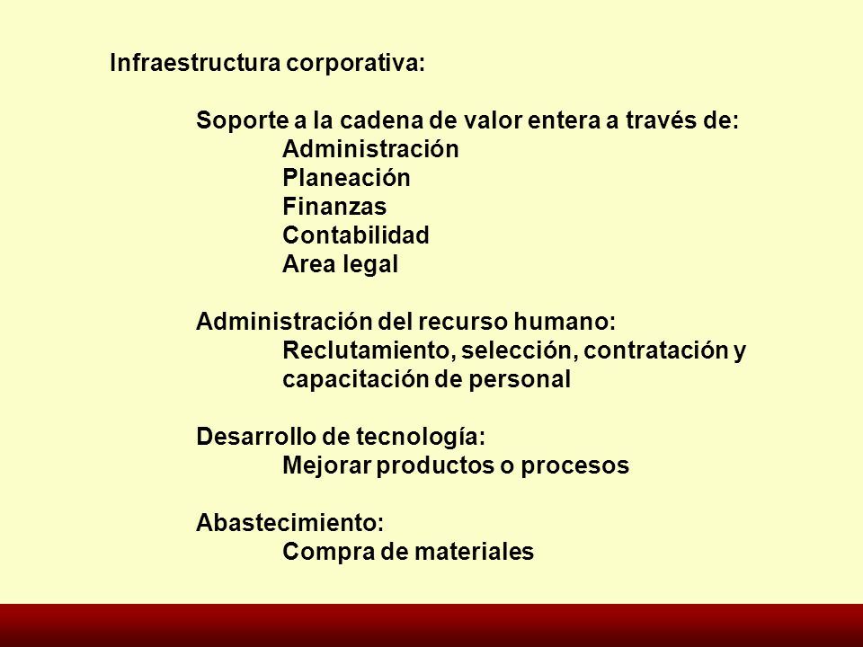 Infraestructura corporativa: