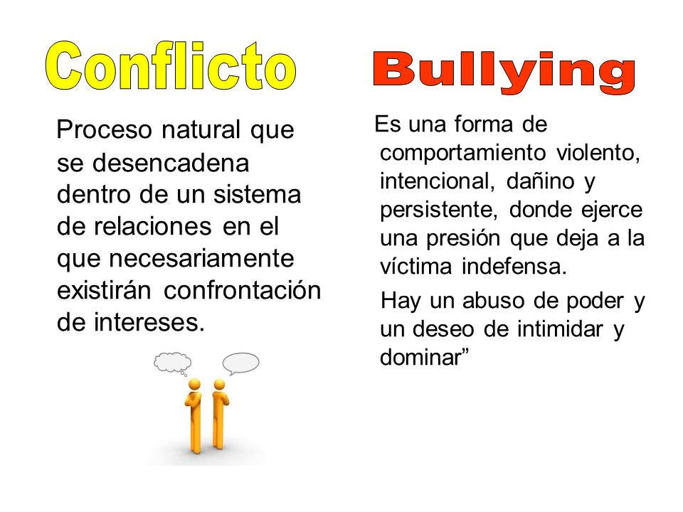 Conflicto Bullying.