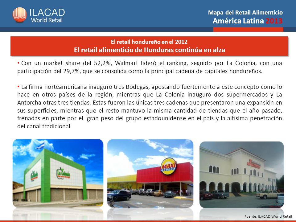 El retail hondureño en el 2012 El retail alimenticio de Honduras continúa en alza