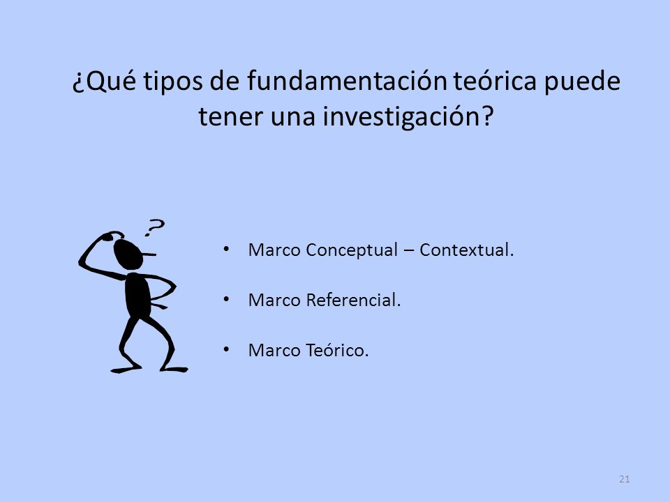 ¿Qué tipos de fundamentación teórica puede tener una investigación