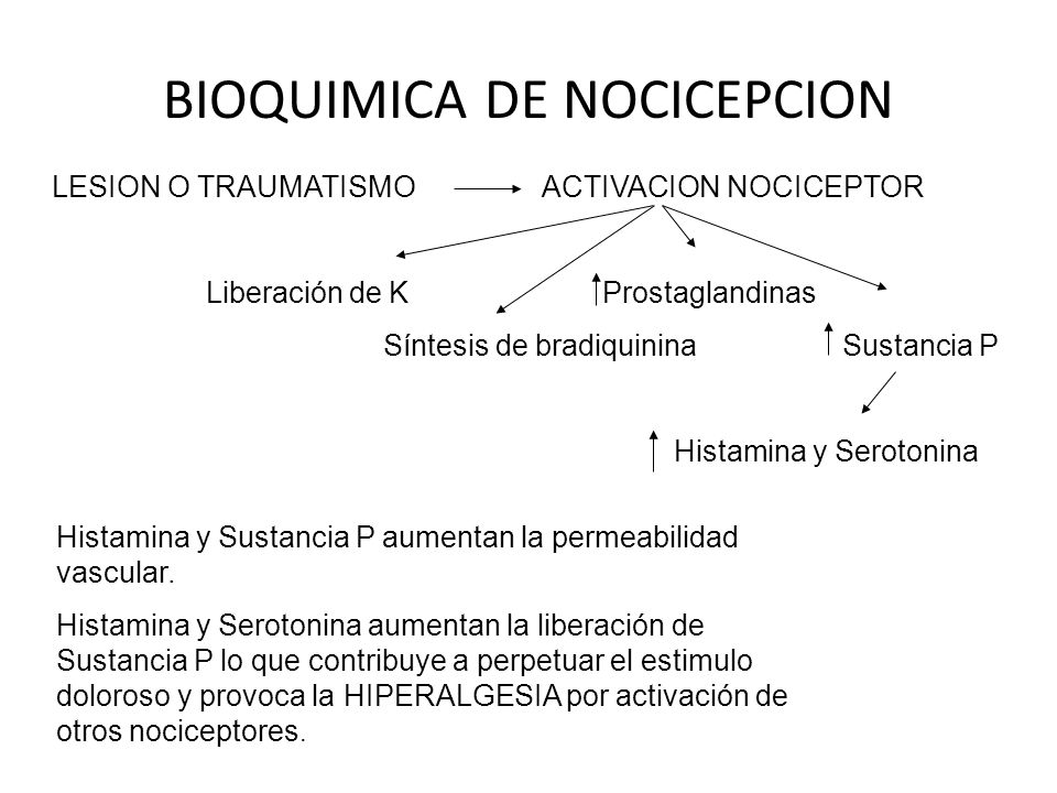 BIOQUIMICA DE NOCICEPCION