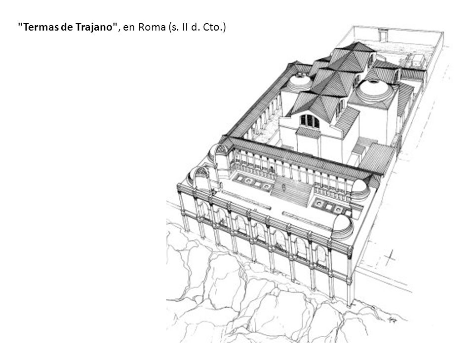 Termas de Trajano , en Roma (s. II d. Cto.)