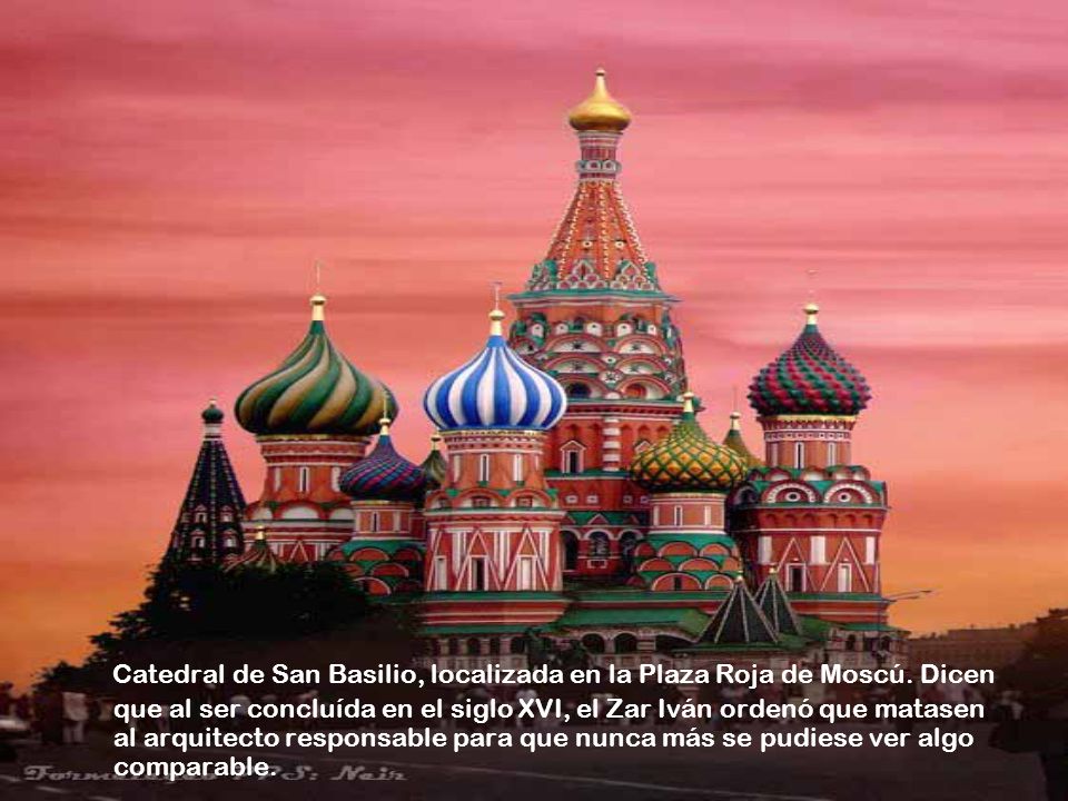 Catedral de San Basilio, localizada en la Plaza Roja de Moscú