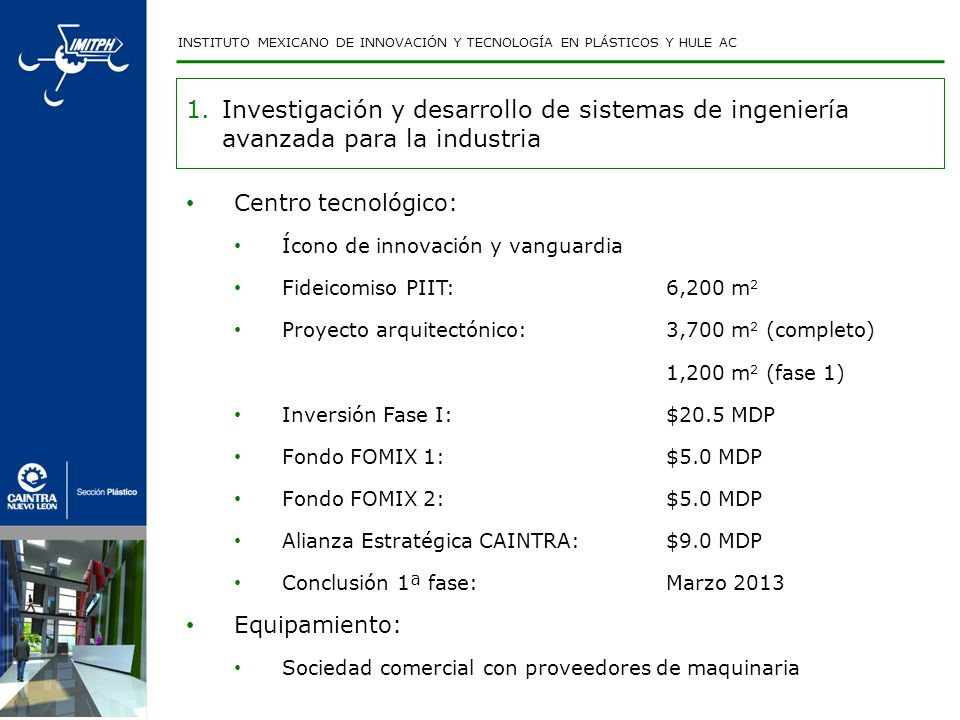 INSTITUTO MEXICANO DE INNOVACIÓN Y TECNOLOGÍA EN PLÁSTICOS Y HULE AC