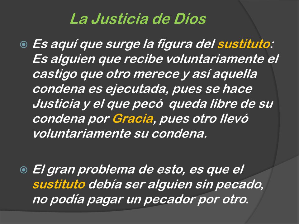La Justicia de Dios