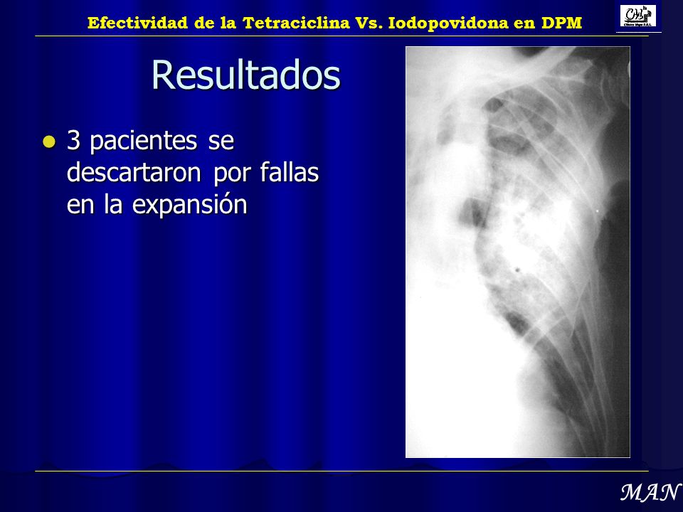 Resultados 3 pacientes se descartaron por fallas en la expansión MAN