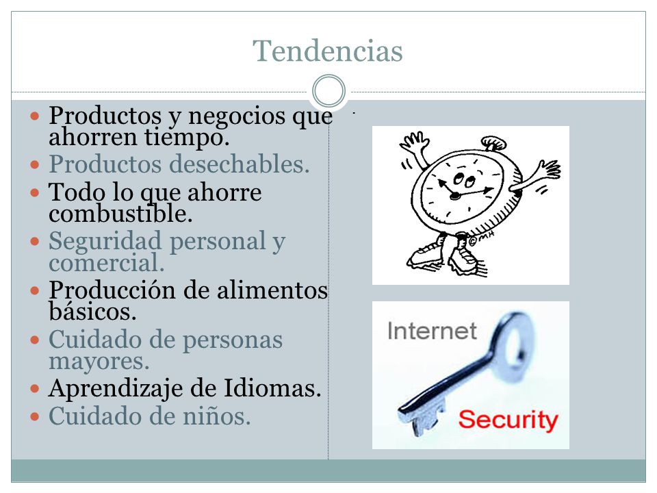 Tendencias Productos y negocios que ahorren tiempo.
