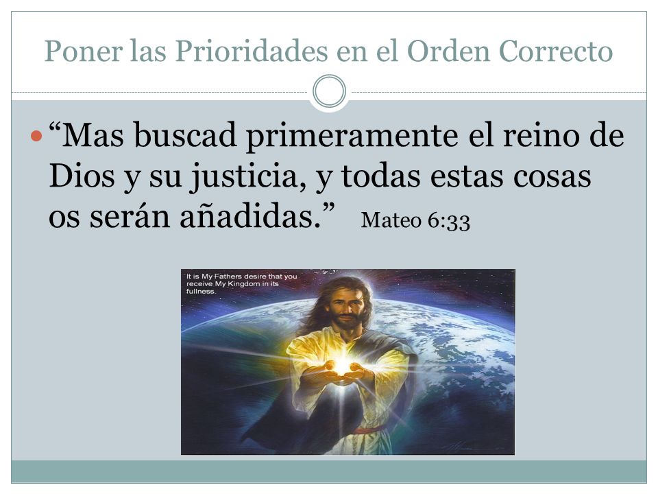 Poner las Prioridades en el Orden Correcto