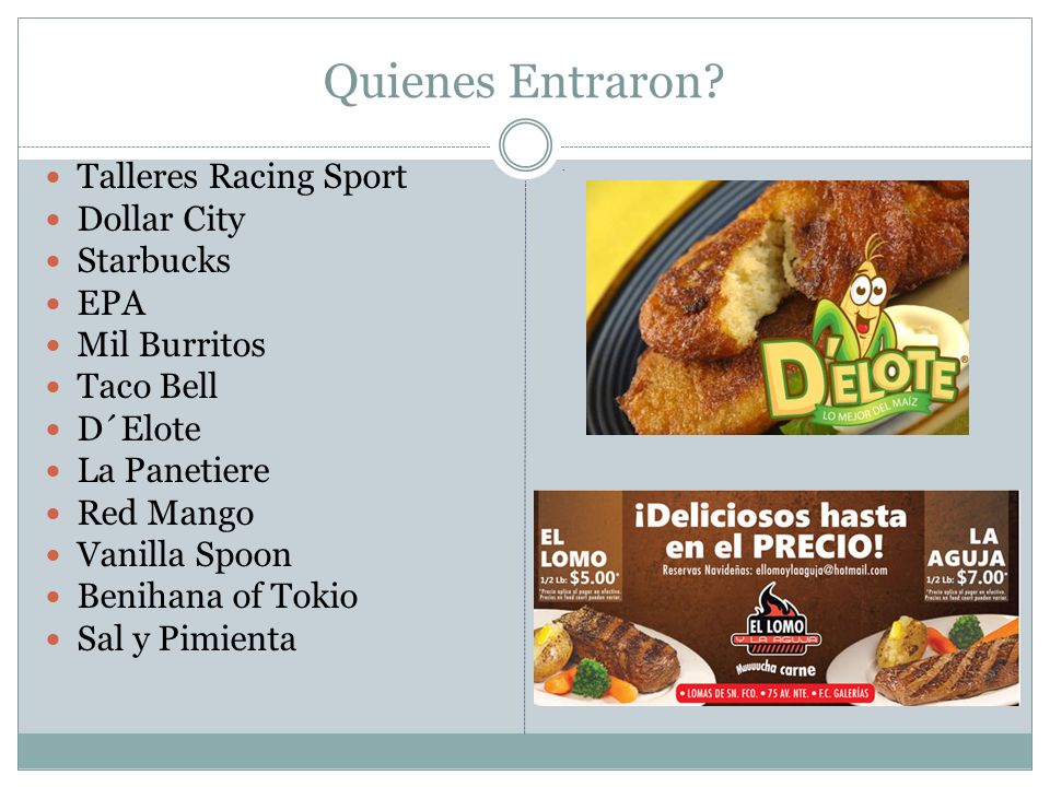 Quienes Entraron Talleres Racing Sport Dollar City Starbucks EPA