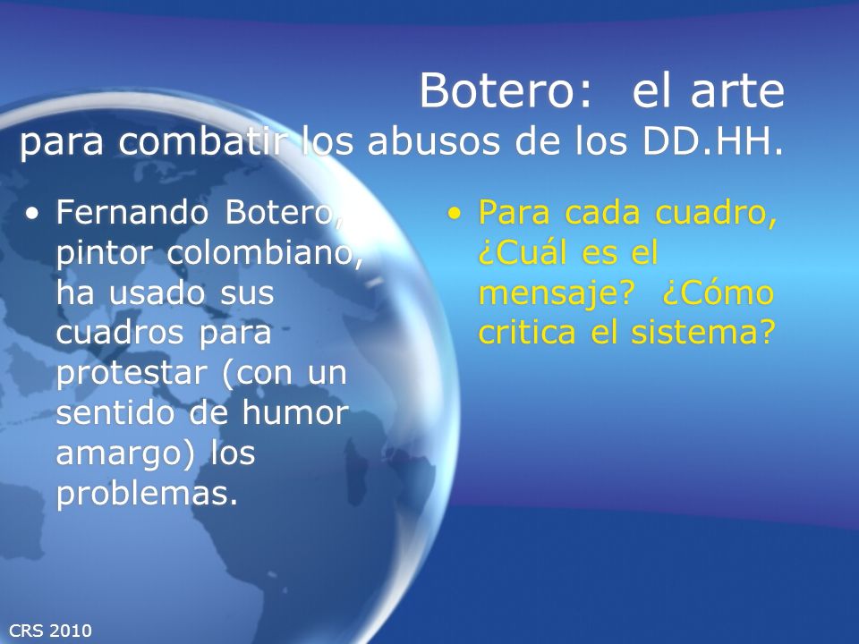Botero: el arte para combatir los abusos de los DD.HH.