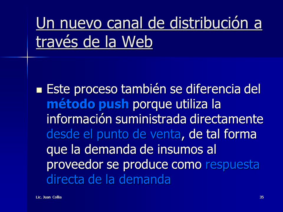 Un nuevo canal de distribución a través de la Web