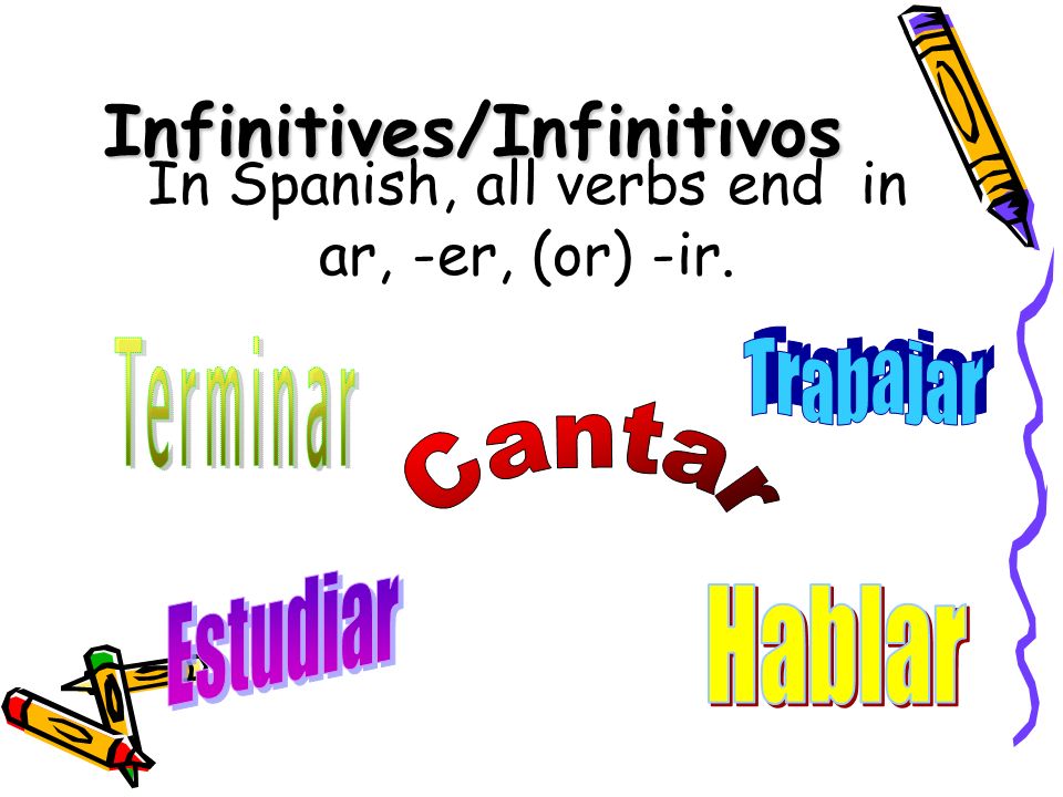 Infinitives/Infinitivos