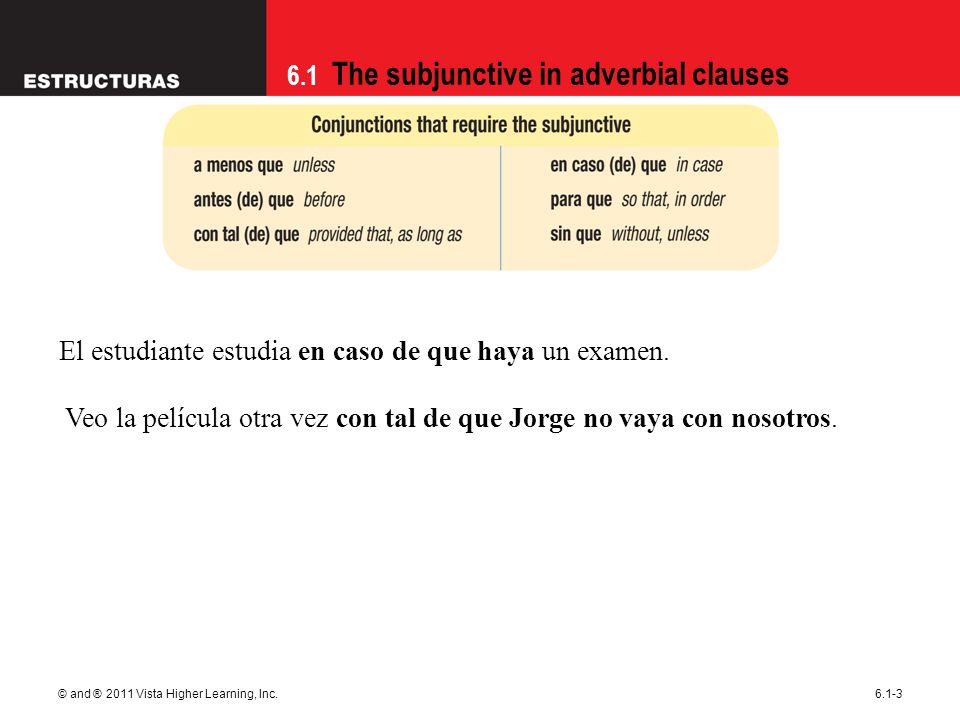 El estudiante estudia en caso de que haya un examen.