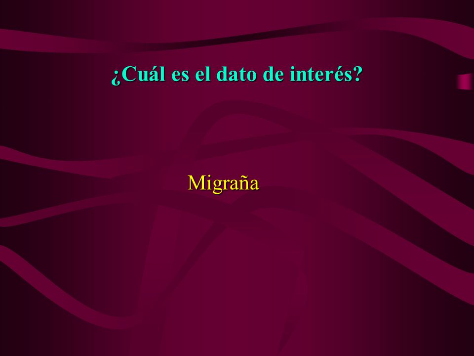 ¿Cuál es el dato de interés