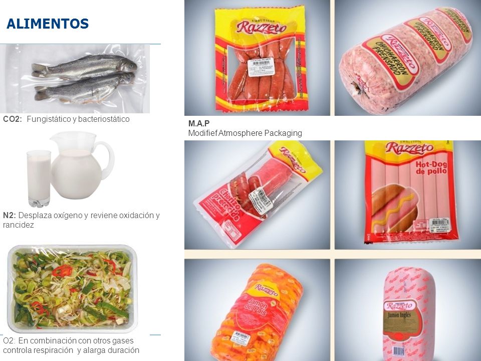 ALIMENTOS CO2: Fungistático y bacteriostático M.A.P