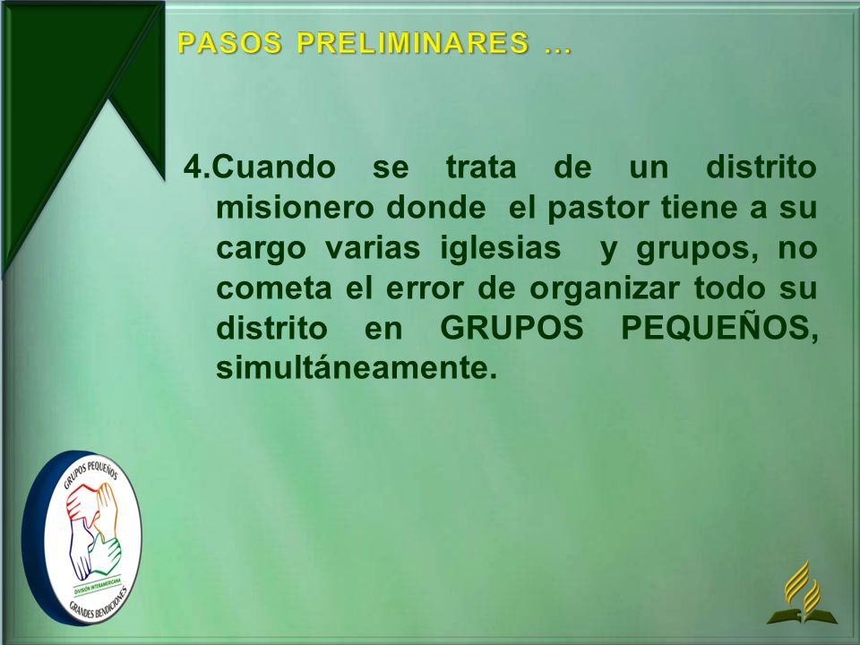 PASOS PRELIMINARES ...