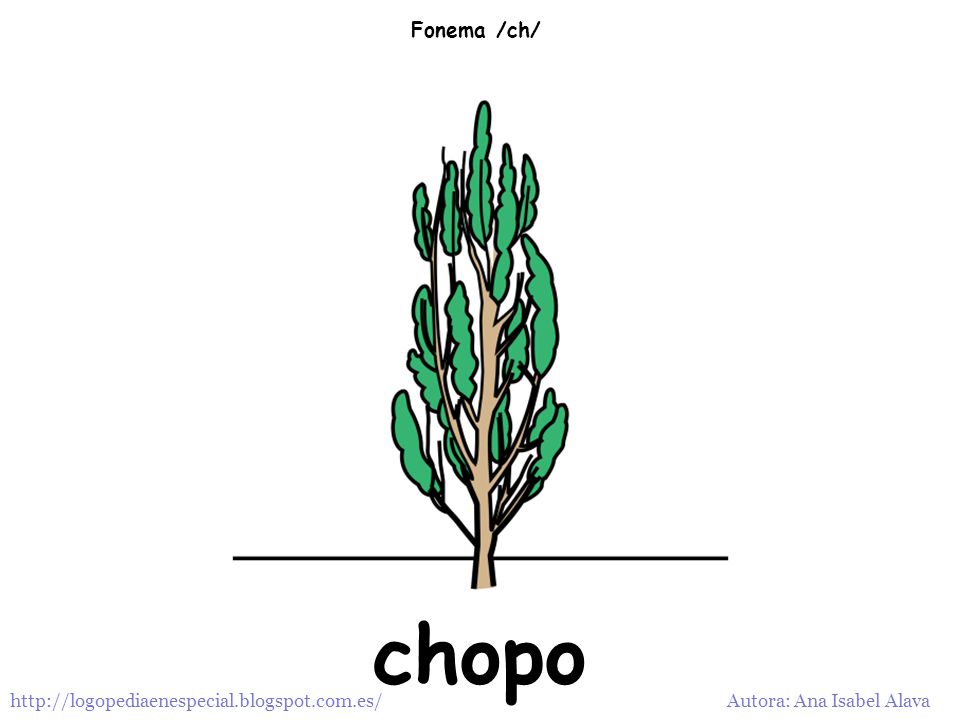 Fonema /ch/ chopo   Autora: Ana Isabel Alava