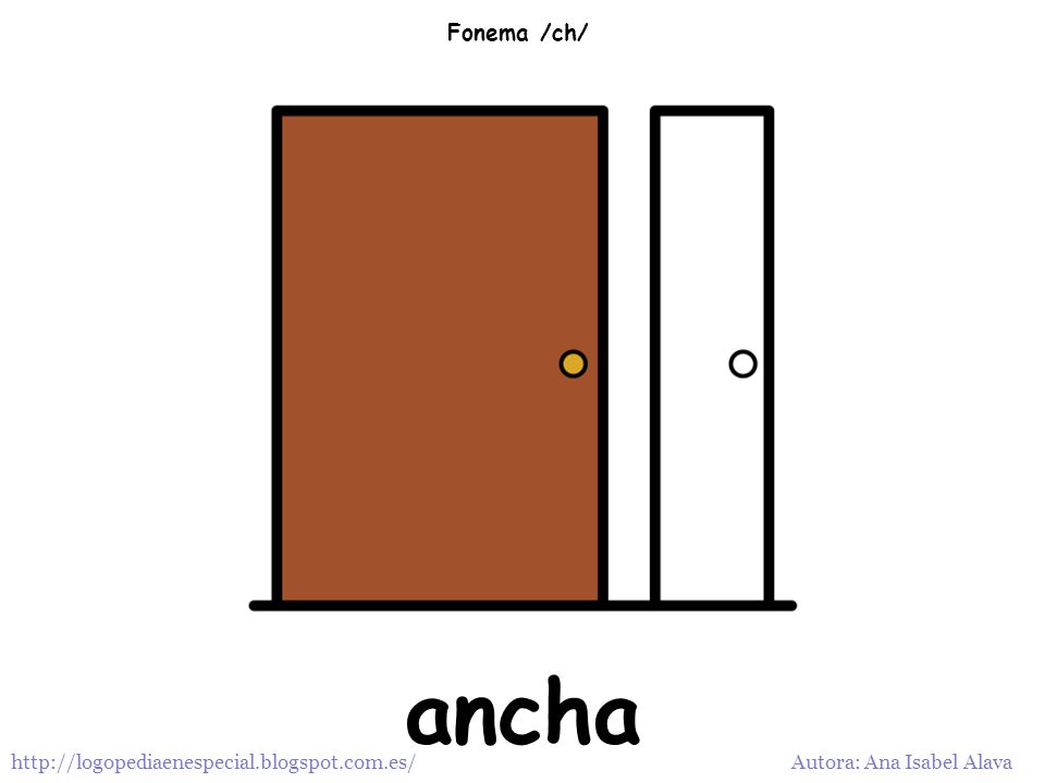 Fonema /ch/ ancha   Autora: Ana Isabel Alava