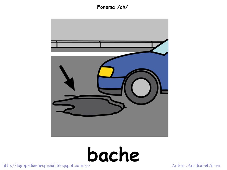 Fonema /ch/ bache   Autora: Ana Isabel Alava