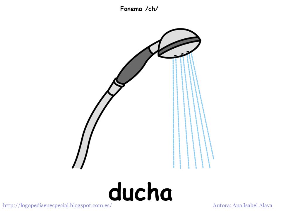 Fonema /ch/ ducha   Autora: Ana Isabel Alava