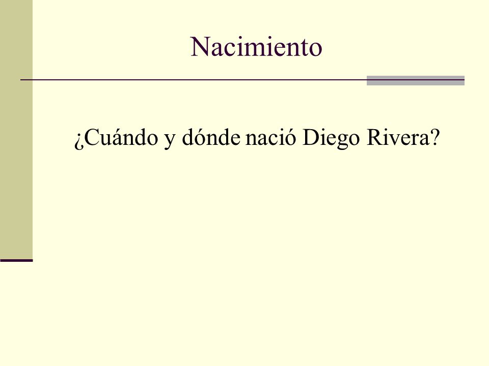 ¿Cuándo y dónde nació Diego Rivera