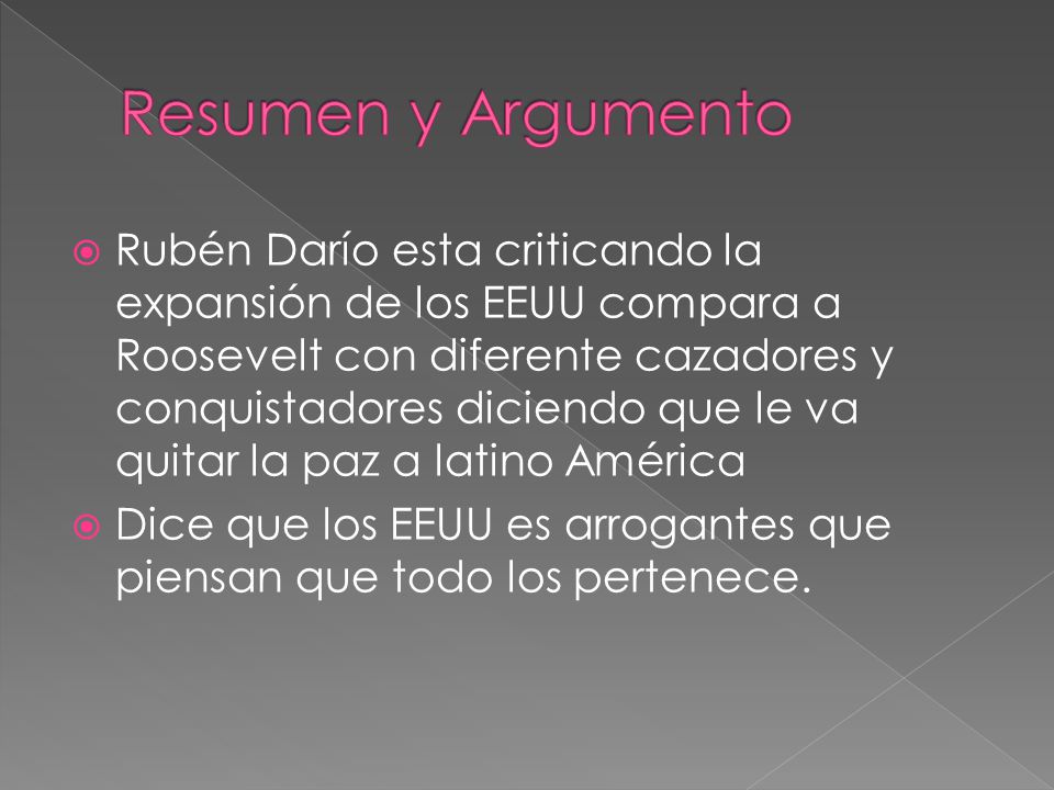 Resumen y Argumento