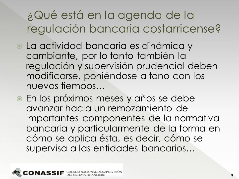 ¿Qué está en la agenda de la regulación bancaria costarricense