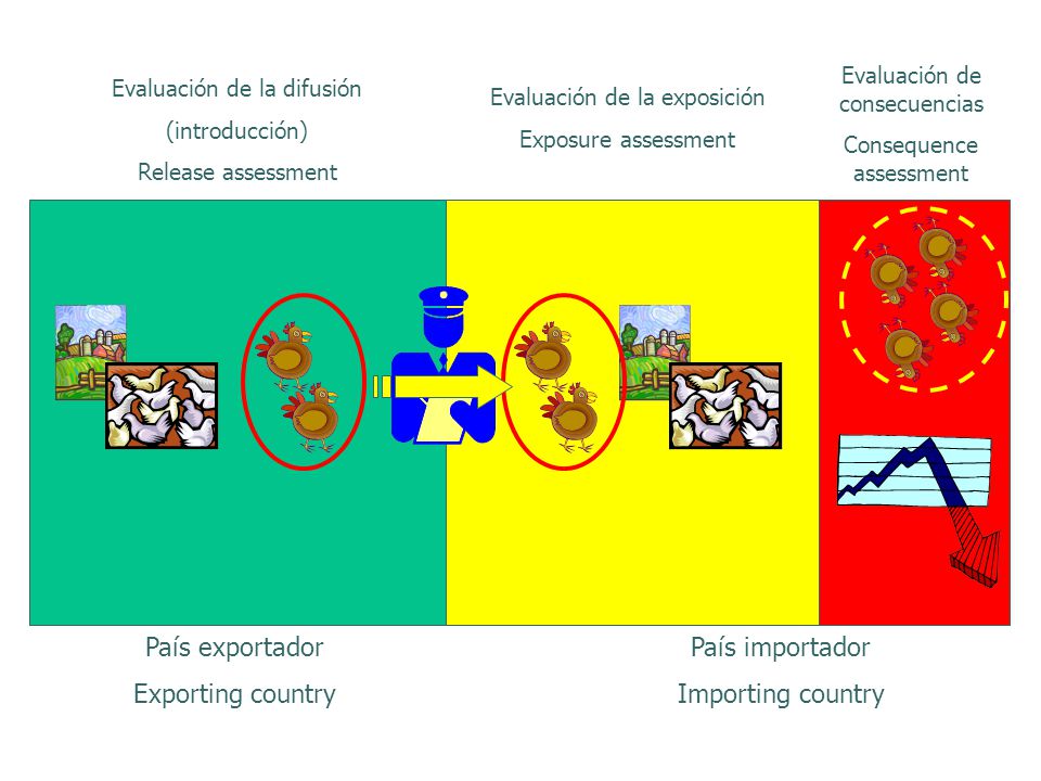 País exportador Exporting country País importador Importing country